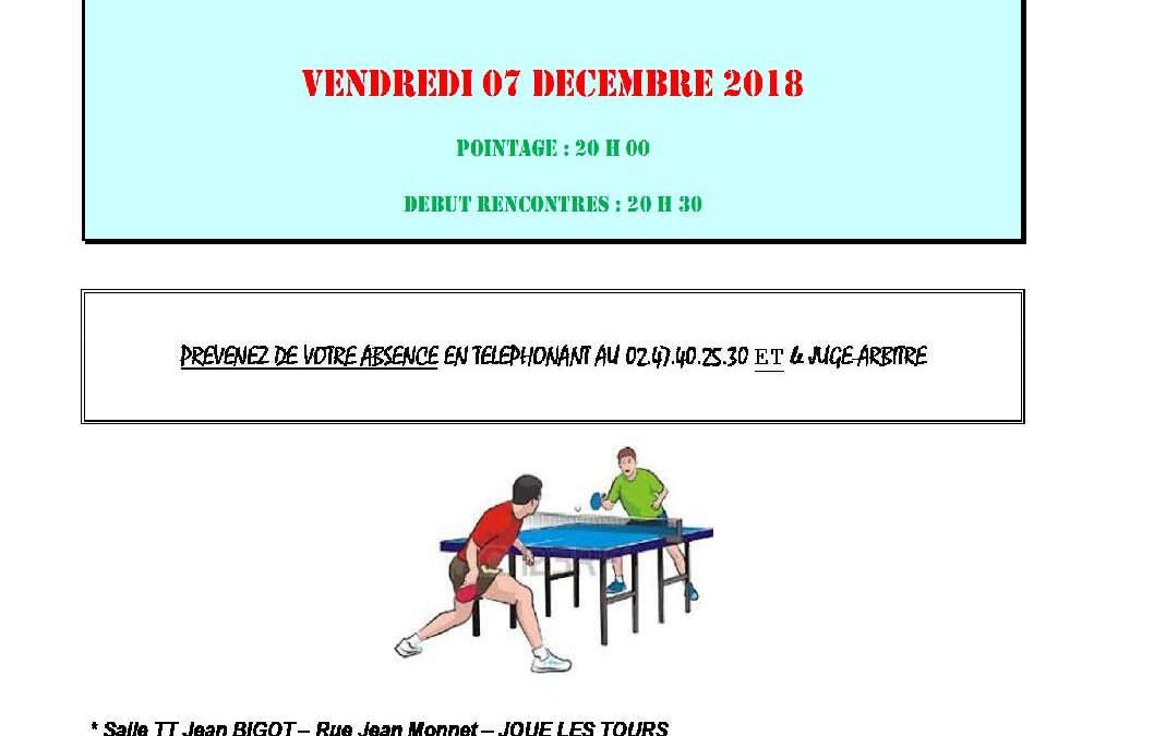 Convoc° 2ème tour SENIORS 2018_2019