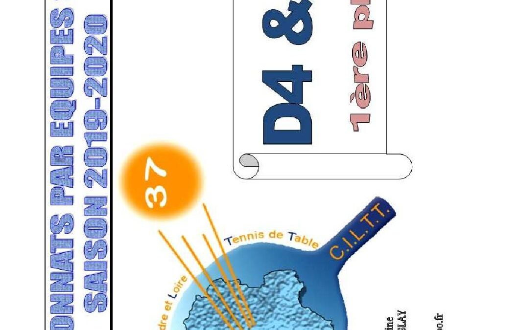 Calendrier D4 et D5 – 1phase 2019-2020 (V2)