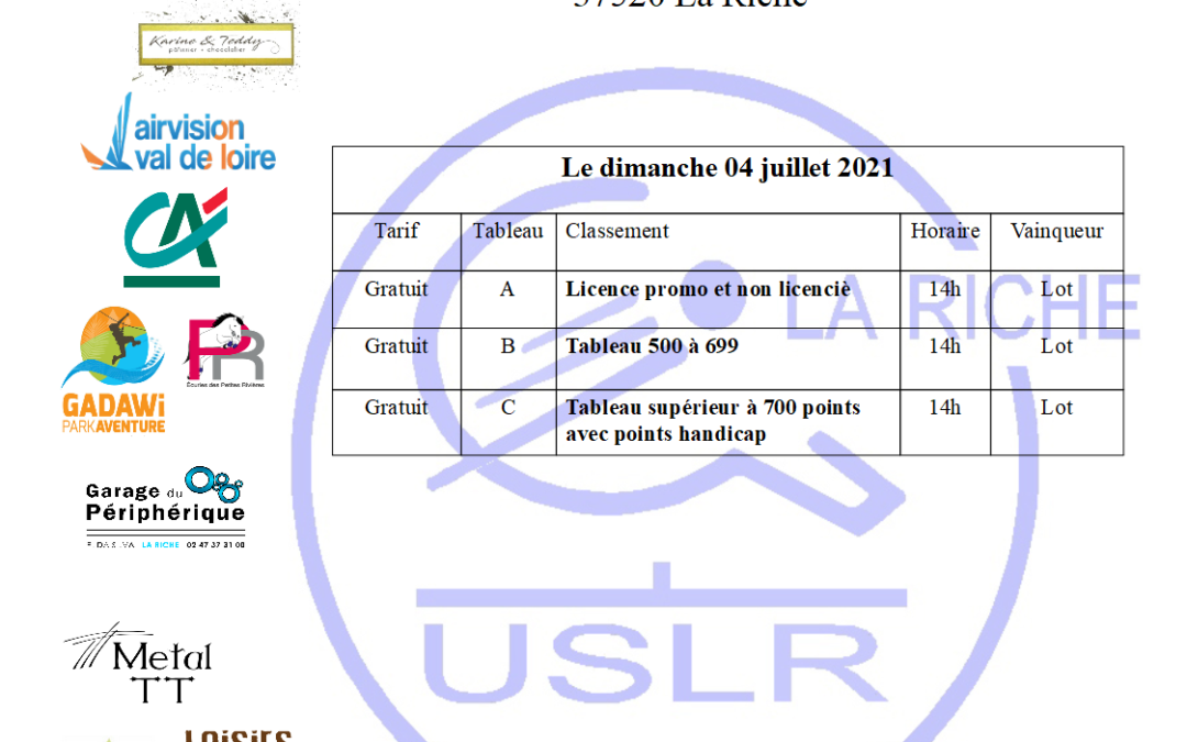 Tournoi Eté USLR