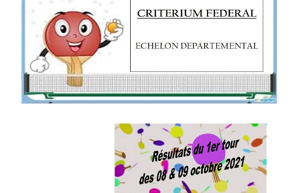 Résultats 1er tour CF 2021 2022