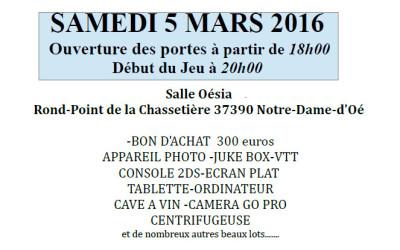 LOTO à Notre Dame d&rsquo;Oé