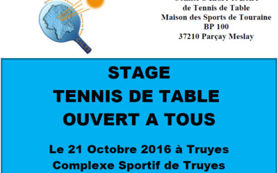 Stage ouvert à tous à Truyes