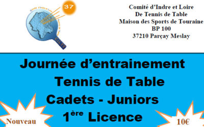 Stage d’entraînement 1ère licence Cadet-Junior