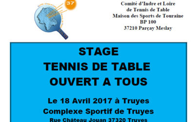 Stage ouvert à tous à Truyes