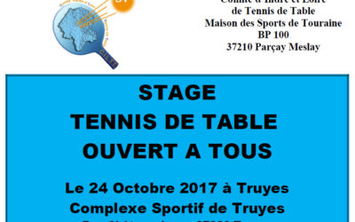 Stage ouvert à tous à Truyes