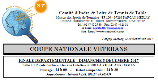Coupe Nationale Vétérans à La Ville aux Dames