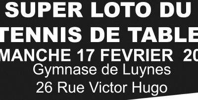 Le GE Ouest Tourangeau organise un Loto à Luynes