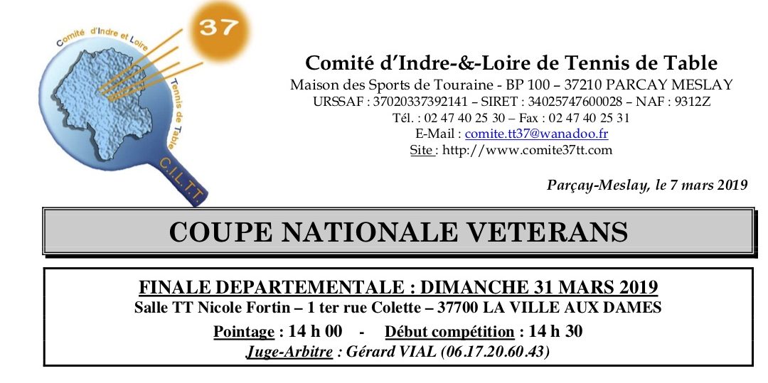 Coupe nationale vétérans à La Ville aux Dames
