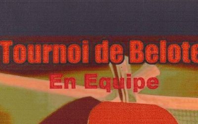 Tournoi de belote par équipe à Chambray-Lès-Tours