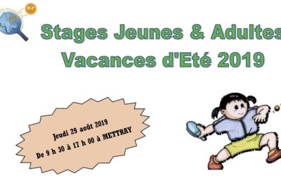 Stages d’été ouverts à tous