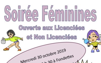 Soirée « Féminines » à Fondettes