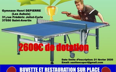 Tournoi National B à Saint Avertin