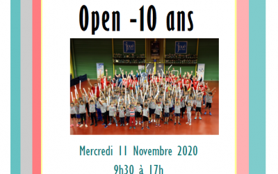 Open-10 ans – Mercredi 11 Novembre « REPORTE »