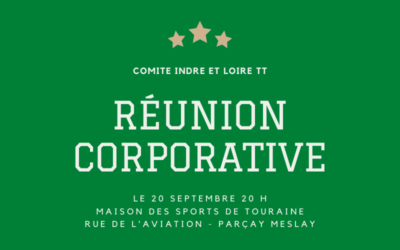 Réunion Corporative – Lundi 20 Septembre 2021 – Annulée