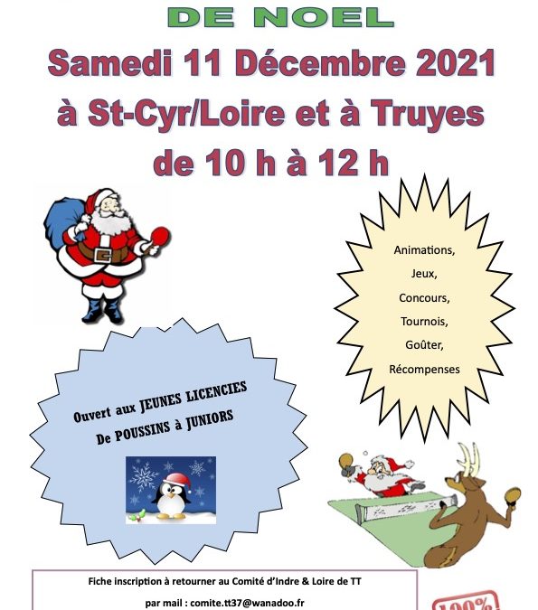 Plateaux Ping de Noël du Comité