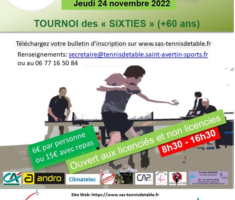 Tournoi des Sixties à Saint Avertin