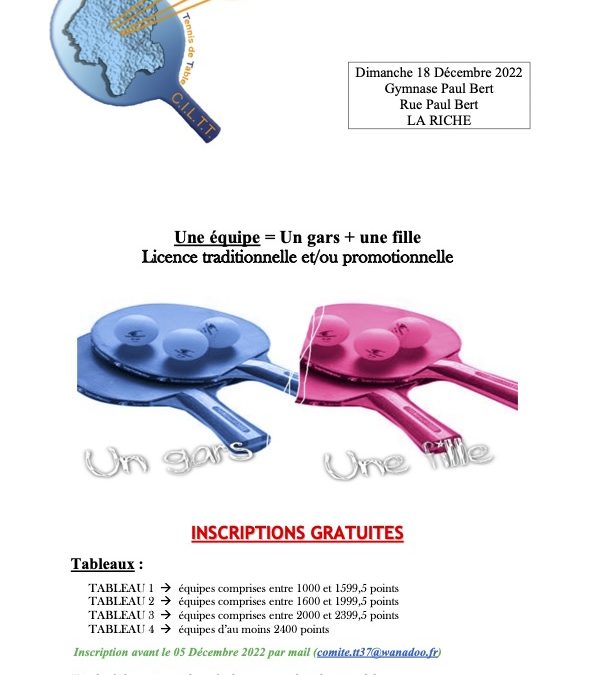 La Coupe Mixte à La Riche