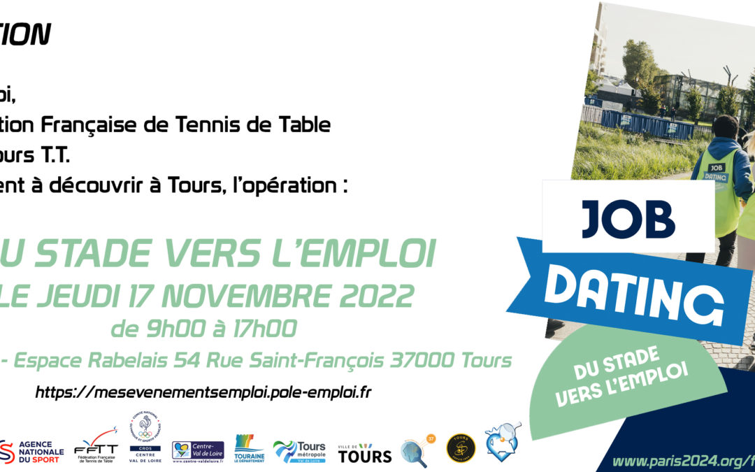 Du Stade vers l’emploi – Jeudi 17 Novembre 2022