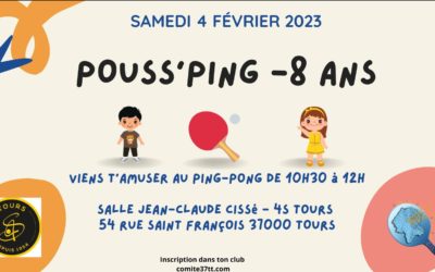 Pouss’ping – Samedi 4 Février 2023 – 4S Tours