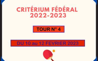 4ème Tour de Critérium Fédéral