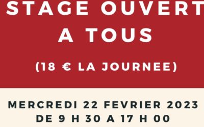 Stage ouvert à tous à Amboise