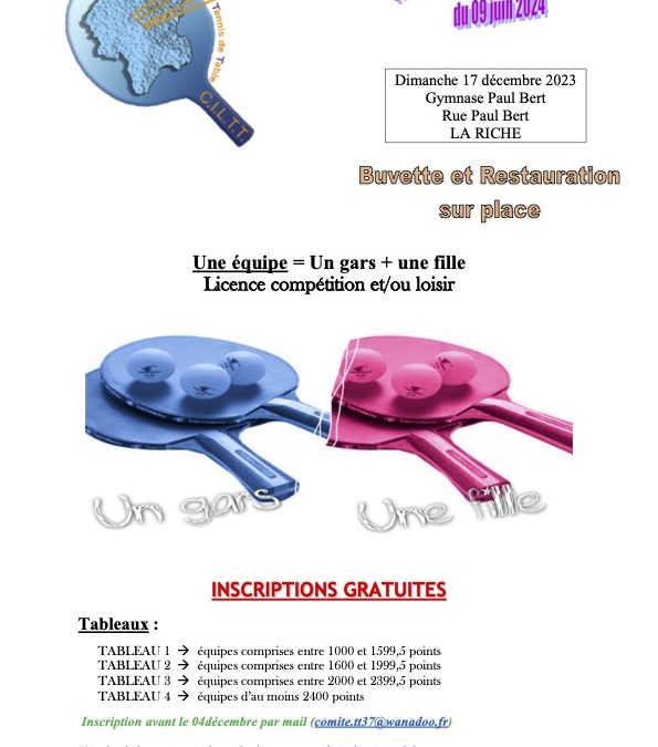 La Coupe Mixte à La Riche