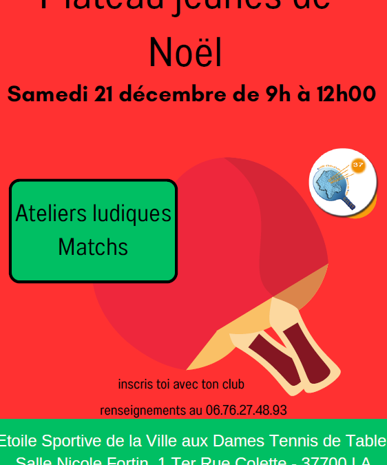 Plateau Jeunes – Samedi 21 Décembre