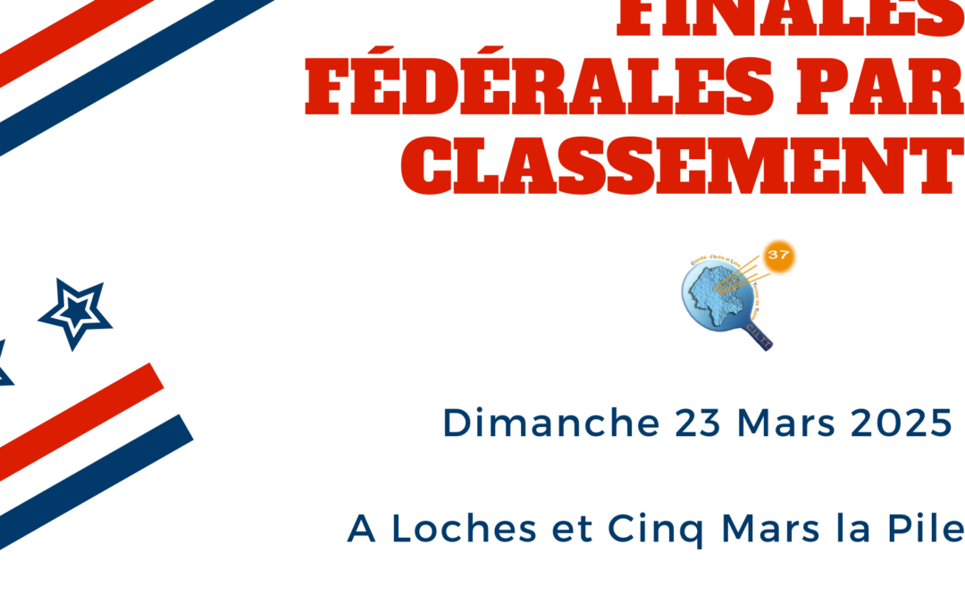 Finales départementales par classement – Dimanche 23 Mars