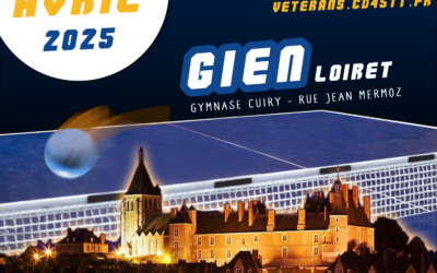 Championnats de France Vétérans – 19 au 21 Avril 2025