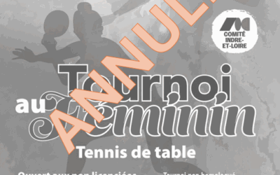 2ème édition du  » Tournoi au Féminin  » – ANNULÉ