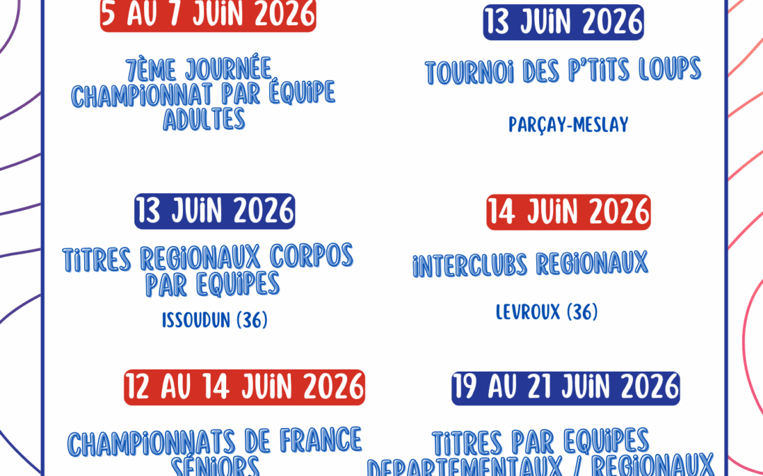 Programme du mois de Juin