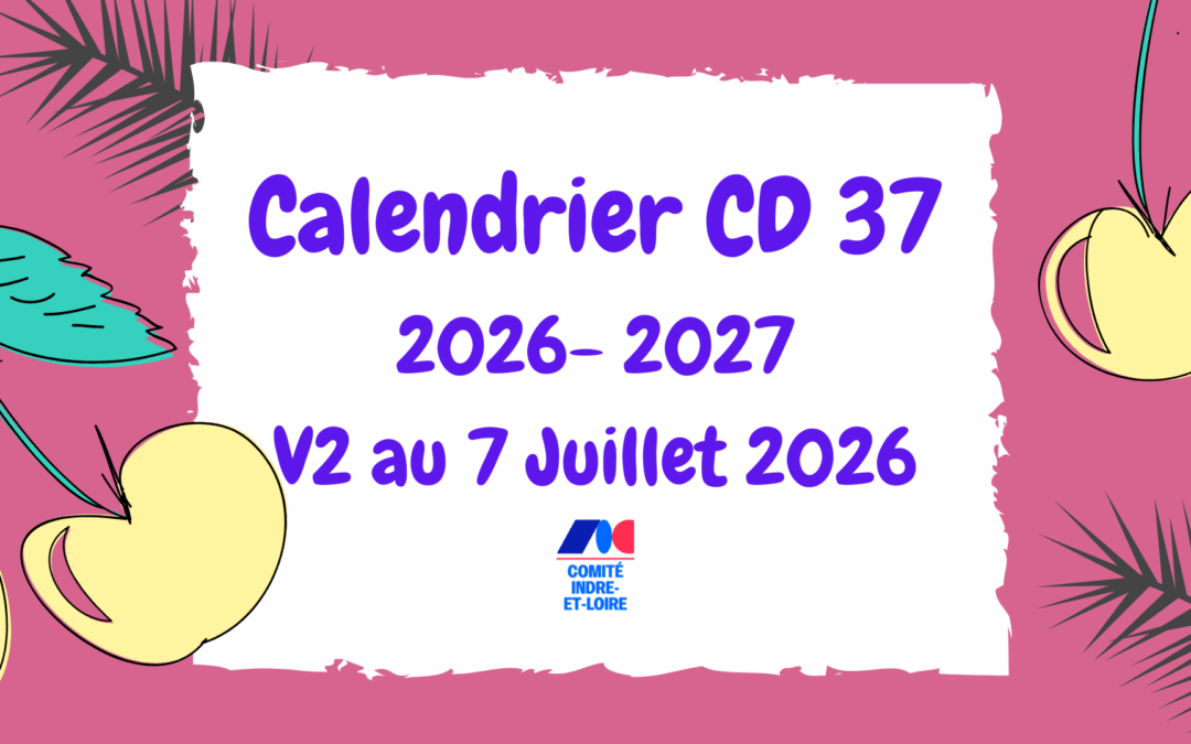 Calendrier Indre et Loire V2 – Saison 2026/2027